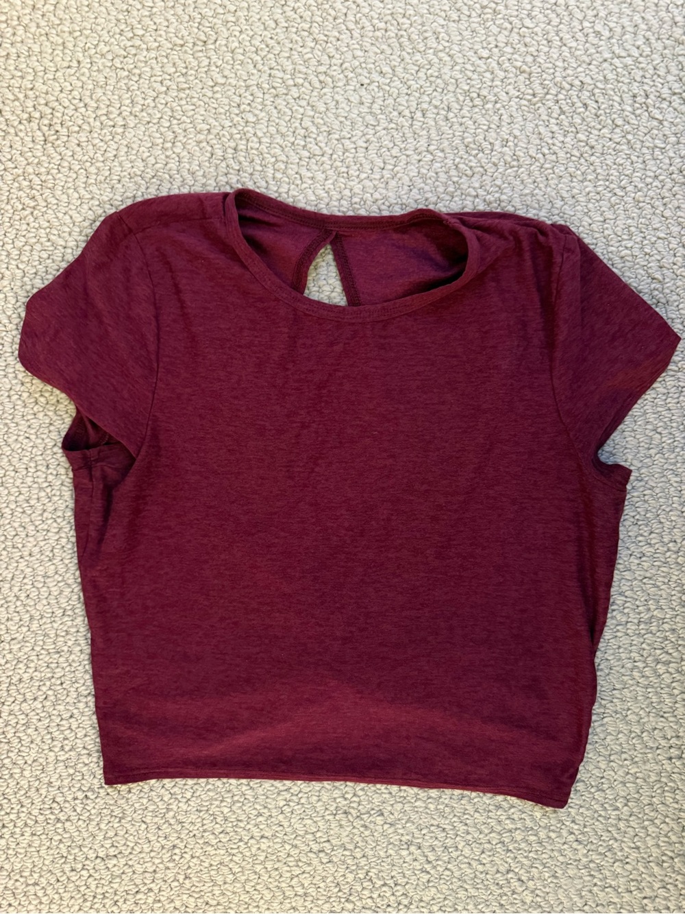 Beyond Yoga Let Go Twist Spacedye Bordeaux Heather/M